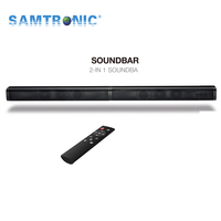 Barre de son Samtronic 20W sans fil compatible Bluetooth, haut-parleur stéréo pour TV, home cinéma, barre de son TF USB pour TV PC