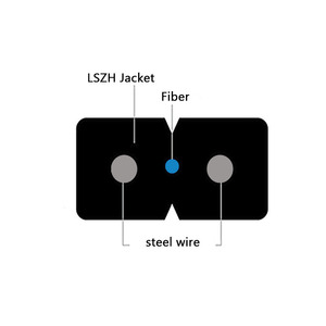Tianji Venta caliente GJXH 6 núcleos FTTH <span class=keywords><strong>Cable</strong></span> de caída de <span class=keywords><strong>fibra</strong></span> óptica G652D/G657A1/G657A2 - Product Image 3