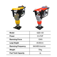 Compacteur à piston GZD Heavy Duty Jumping Jack, moteur essence 5,5 CV, pour le compactage de terre, sable et sol