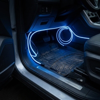 Bande lumineuse LED bleue pour voiture, alimentée par USB, flexible, lampe néon intérieure pour garniture de véhicule universelle