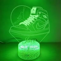 Décoration personnalisée pour chambre d'enfant, jeux de baseball, jouets, lampe de nuit à illusion 3D, 7 couleurs, LED, décorations de Noël, cadeau d'anniversaire