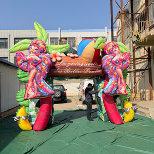 Inflables para Entrada <span class=keywords><strong>de</strong></span> Espectáculos <span class=keywords><strong>Disco</strong></span>, Arco Inflable <span class=keywords><strong>de</strong></span> Fénix <span class=keywords><strong>de</strong></span> Colores Tropicales para Exhibición en Eventos <span class=keywords><strong>de</strong></span> <span class=keywords><strong>Verano</strong></span> - Product Image 5
