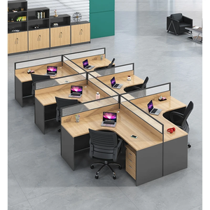 Liyu đồ nội thất hiện đại hình chữ <span class=keywords><strong>L</strong></span> trung tâm cuộc gọi tủ <span class=keywords><strong>l</strong></span>àm việc nhà Bàn phân vùng nhân viên Bàn máy tính văn phòng máy trạm - Product Image 2