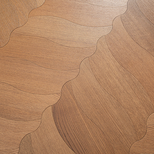 Parquet en chêne multicouche de qualité AB, non toxique, silencieux, brillant, certifié CE, en forme de feuille, 12 mm, 16 mm, 18 mm, pour projets commerciaux - Product Image 1