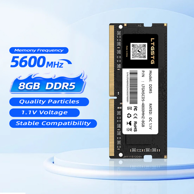 Latest DDR5 Memory 32GB 5600MHz SODIMM for Desktop REG ECC 1.1V Fast Shipping OEM Brand in Stock
