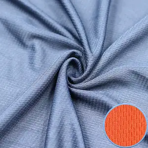 Sport Wear Moderate Polyester Spandex Stretch Strick Jersey Mesh Stoffe für Kleidungs stück Trikot Satin Stoff Polyester