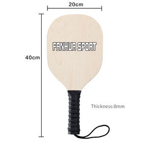 USAPA ไม้รับการอนุมัติจาก USAPA,ชุดไม้พายแบบ <span class=keywords><strong>Pickleball</strong></span> ทำจากไม้กระเป๋าศุลกากรไม้แร็กเก็ตบอลไม้ยอดนิยม - Product Image 2