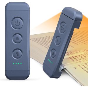 Glocusent Clip On <b>Led</b> Book Light Usb Rechargeable Portable Reading Light With 3 Amber Colors For Books In <b>Bed</b> - Product Image 1