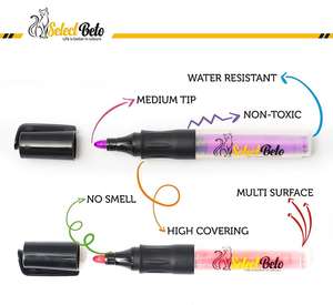 Marqueurs de peinture acrylique, stylos de peinture artistique pour dessiner sur les pierres, projets de bricolage pour œufs de Pâques - Product Image 2