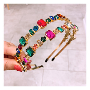 <span class=keywords><strong>Serre</strong></span>-têtes Luoyan Bling en cristal, bandeaux à strass, accessoires capillaires étincelants en diamant pour femmes et filles, pour fêtes et mariages - Product Image 4