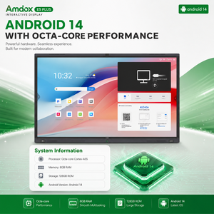 Pizarra Interactiva Inteligente Amdox ES Plus 4K UHD con Pantalla Táctil <span class=keywords><strong>LCD</strong></span>, Cámara de 48MP, 40 Puntos Táctiles, Sistema Operativo Android 14 para Aula - Product Image 2