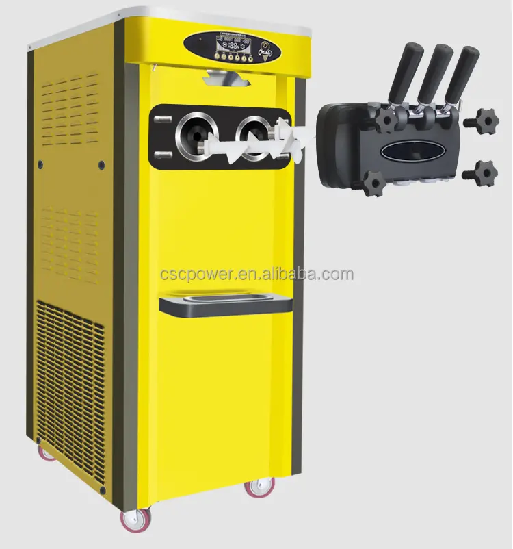 Factory price commercial use Three Flavors Soft Ice Cream Machine For Sale
