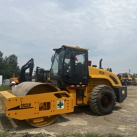 Rouleau compresseur vibrant monocylindre d'occasion économique en promotion, poids opérationnel 22 tonnes, moteur 140 kW, Shantui SR22M pour autoroute