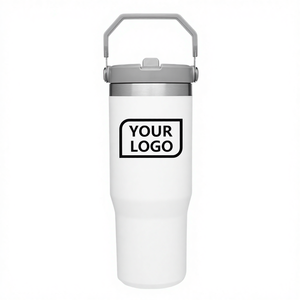 20oz Travel Tumbler Mug Double Wall Vacuum Insulated <b>Coffee</b> Mug for Handle 600ml Stainless Steel Leak-Proof BPA Free - Product Image 1