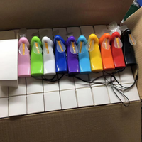 Ventilador de Mano Eléctrico Pequeño Personalizado de Fábrica con Logotipo Empresarial, Regalo de Verano, con LED Intermitente y Funcionamiento a Batería