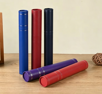 Boîte cylindrique écologique en gros pour thé, vin, emballage cadeau haut de gamme, tube en papier avec logo imprimé personnalisé