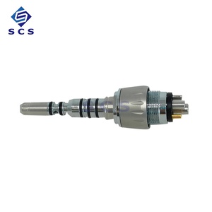 Instrumento Quirúrgico Clínico Manual de <span class=keywords><strong>6</strong></span> Orificios con Fibra Óptica, Pieza de Mano Dental Médica con LED y Acoplamiento Rápido - Product Image 2