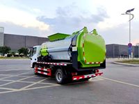 Camion à ordures compacteur diesel manuel Dongfeng 4x2 pour cuisine