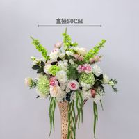 W-D057, la meilleure boule de fleurs artificielles, fleur de table, centre de table pour mariage, fleur d'allée pour décoration de mariage, boule de fleurs