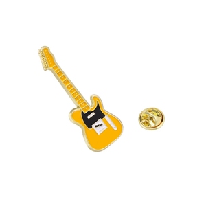Cartoonbadge van metaallegering, kledingdecoratie, gitaar-pins voor tasonderdrukking - Product Image 4