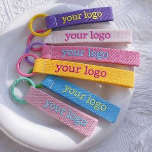 Porte-clés brodé avec logo personnalisé, cadeau promotionnel personnalisé pour le marketing d'entreprise et les cadeaux clients 15 - Product Image 2