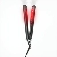 Lisseur à cheveux infrarouge OEM en céramique, fer plat à chauffe rapide, outil de coiffage professionnel pour des cheveux lisses, brillants et sans frisottis