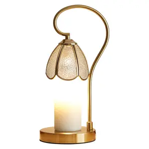 Home Decor Creative Europe Candle Warmer Lamp Incense Burner Night Light Table Lamps Wax Melt Warmer