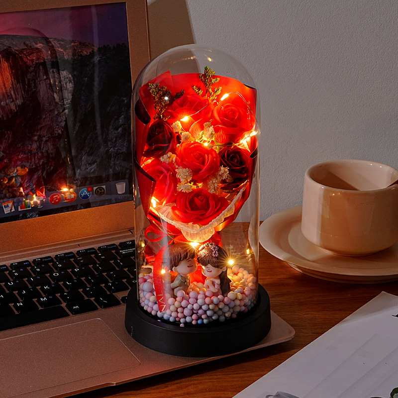 11*22 7 fiori rossi + coppia romantica