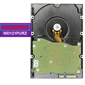 WD122PURP12TB Disque dur d'entreprise 3,5 pouces SATA 6 Gbit/s 7200 tr/min 512 Mo de cache, technologie AllFrame AI prenant en charge 32 flux - Product Image 1