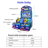 Máquina de Juego Arcade de Carreras de Coches Mecha Speed para 4 Jugadores, Operada con Monedas, para Centros de Juegos Interiores, Jiaxin JX-R01, 1 Año de Garantía