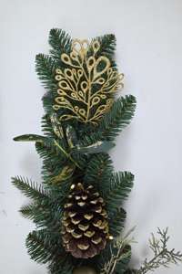 Guirnalda de Navidad Artificial de Pvc personalizada, decoración de puerta de Navidad, guirnalda de Pvc - Product Image 3