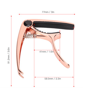 Guitar Capo Clamp Key Tuner C para <span class=keywords><strong>guitarra</strong></span> folclórica Accesorios para instrumentos musicales - Product Image 2