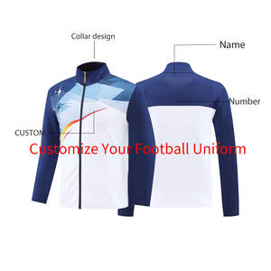 เครื่องแบบผู้รักษาประตูฟุตบอลฤดูใบไม้ร่วงเสื้อแห้งเร็วระบายอากาศเป็นมิตรกับสิ่งแวดล้อมเสื้อสเวตเตอร์กันเหงื่อออกแบบโลโก้แนววินเทจ - Product Image 3