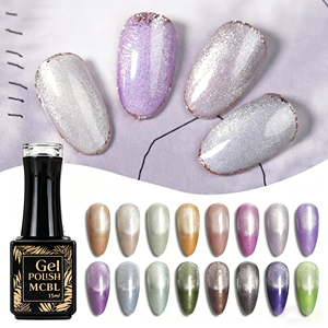 Vernis à ongles gel UV non toxique 15ml, effet œil de chat magnétique magique, 16 couleurs, pour <span class=keywords><strong>manucure</strong></span> DIY, style <span class=keywords><strong>French</strong></span>, pour salon de peinture d'ongles, marque privée - Product Image 2