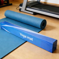 Boîte d'emballage en carton ondulé recyclé pour tapis de yoga personnalisé, boîte longue en carton pour l'emballage de tapis de yoga