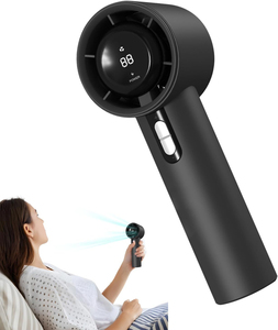 100 Gears Portable <b>Handheld</b> High-speed Mini <b>Fan</b> LED Power Display Outdoor High-speed <b>Handheld</b> Small <b>Fan</b> - Product Image 4