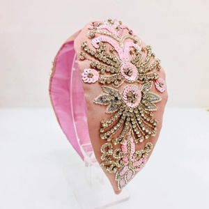 Elegant Handmade Beaded <b>Headband</b> For <b>Women</b> Girls Colorful Hair Accessories Stylish Lightweight Comfortable Perfect For Outdoor - Product Image 1