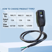 Cordon d'alimentation industriel NANDAO LCDI 13A 1625W 14AWG 2M pour climatiseur ETL avec détection de courant de fuite