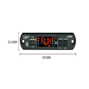 12V âm thanh xe hơi USB TF FM Radio Module không dây cho <span class=keywords><strong>Bluetooth</strong></span> MP3 WMA Bảng Giải mã điều khiển từ xa Xe linh kiện điện tử - Product Image 6