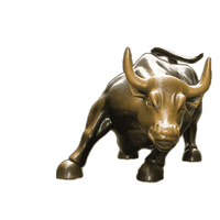 Aongking 100% escultura de toro de bronce de Metal hecha a medida estatua (Figura, animal, diseño de arte) Decoración