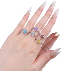 New 925 Sterling Silver Wedding <strong>Ring</strong> 2.5 Carat <strong>Millennium</strong> Cut Octagonal Zircon Stylish Gemstone Versatile Trendy Perfect Gift - Product Image 5