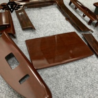 Kit de garnitures en bois de noyer SYX OE Fit 67783-60800 pour le volant, le tableau de bord et les panneaux de fenêtres, remplacement pour Lexus LX570 2008-2015
