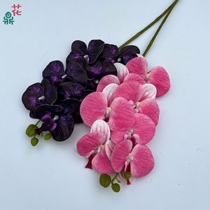 Orquídea Phalaenopsis de 7 Cabezas, Flor de Seda Hecha a Mano para Accesorios de Fotografía y Decoración de Ventanas - Product Image 2