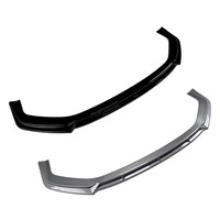 Lèvre de pare-chocs avant monobloc en ABS noir brillant et motif carbone compatible avec Audi A7 C8 S7 S Line 2019+
