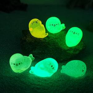 Ornamenti in resina in miniatura per decorazioni fai-da-te per acquari: piccolo animale marino simulato a forma di foca - Product Image 2