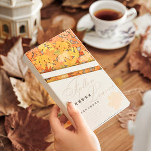 Paquete de 37 hojas/paquete de material Serie de observación de hojas caídas Juego de collage de decoración de diario temático de hojas caídas - Product Image 4