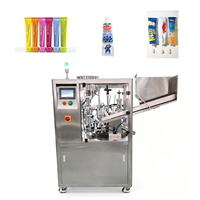 Équipement de remplissage de tubes souples haute précision SX-009 ±0,5g avec trémie de 40L pour ligne de production d'emballage de cosmétiques et de sauces