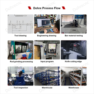 Dohre 4刃碳化钨数控方形立铣刀高温合金铣刀 - Product Image 5