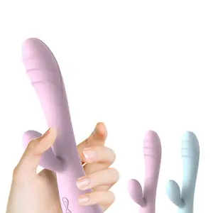 Blue Silicone Relieve Fatigue Magic Massager Clitoris G Spot Vibrator Female Masturbation Devices