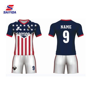 Tamamen özelleştirilmiş fiyat ve kumaş seçenekleri üst tarzı ile süblimasyon yüksek kalite Custom-Made futbol formaları hafif setleri - Product Image 4